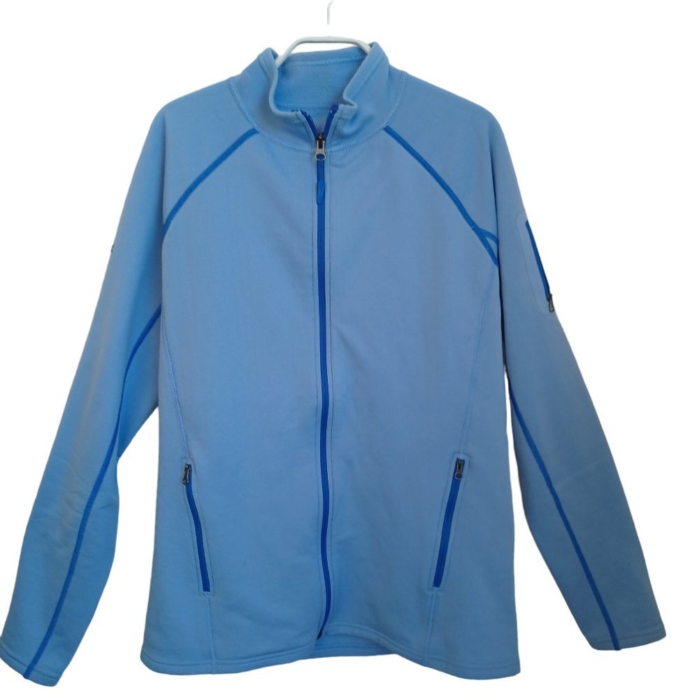 Marmot Full Zip Fleece Jacket Two Tone‎ Blue Womens size Large